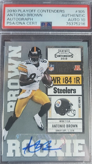 2010 Playoff Contenders #105 Antonio Brown Rookie Authentic