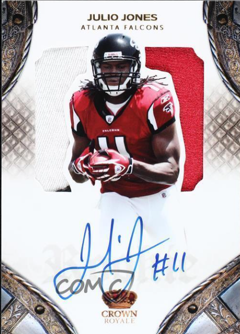 2011 Panini Crown Royale Silhouette Patch 75/299 Julio Jones Rookie Auto RC