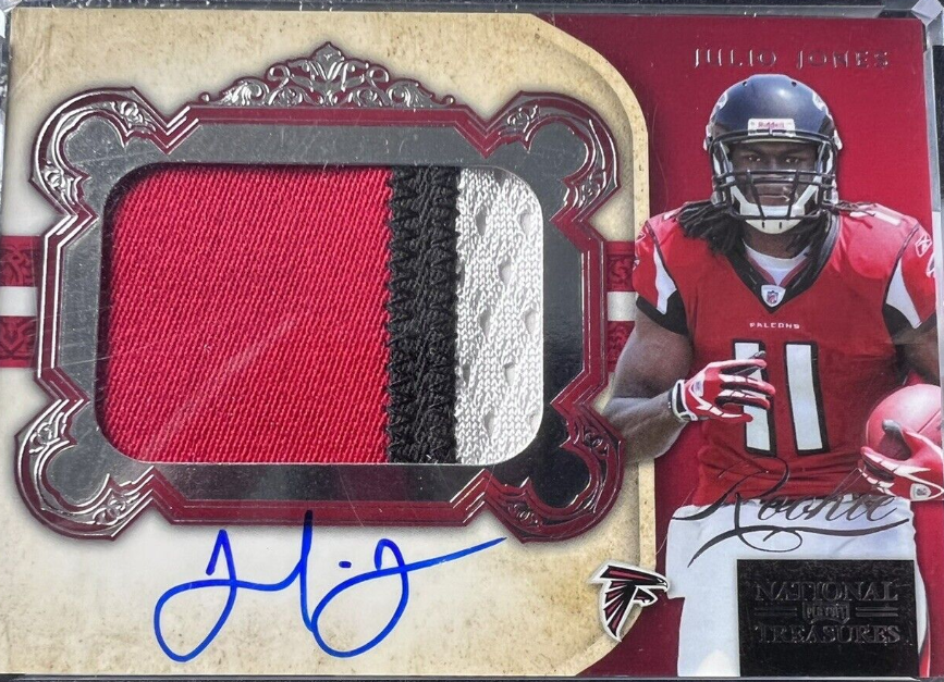 2011 Panini National Treasures JULIO JONES Rookie Patch Auto RPA /99 - Falcons