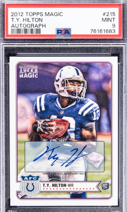 2012 Topps Magic Autograph #215 T.Y Hilton Signed Rookie Card