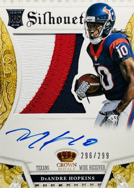 2013 Crown Royale DeAndre Hopkins RPA Rookie Patch On Card Auto