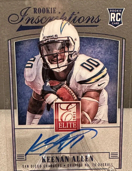 2013 Elite KEENAN ALLEN Rookie Auto Inscriptions Acetate RC