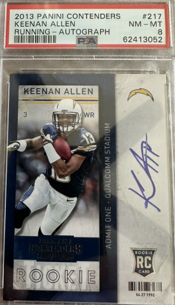 2013 Panini Contenders KEENAN ALLEN RUNNING-AUTOGRAPH ROOKIE