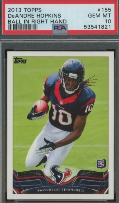 2013 Topps #155 DeAndre Hopkins Ball In Right Hand Texans RC Rookie