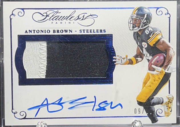 2015 Antonio Brown 9/20 Patch Autograph Panini Flawless