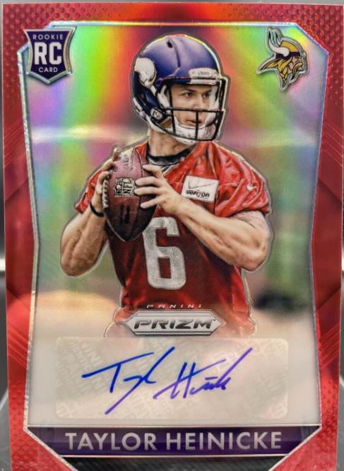 2015 Panini Prizm Rookie Autographs No. RS-TH - Taylor Heinicke - RC Auto (/299)