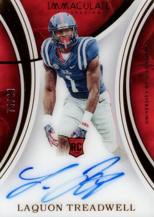 2016 Immaculate Collection Collegiate #103 Laquon Treadwell RC Auto /99 - NM-MT