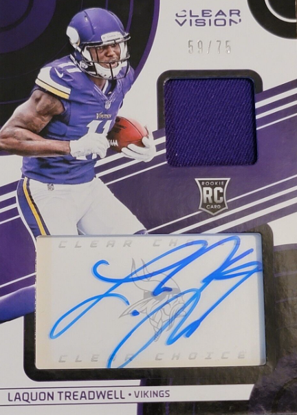 2016 Panini Clear Vision Laquon Treadwell Jersey Auto