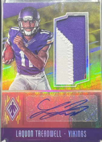 2016 Panini Phoenix LAQUON TREADWELL RPA /25 Gold RC Auto Patch card no. RAP-LT