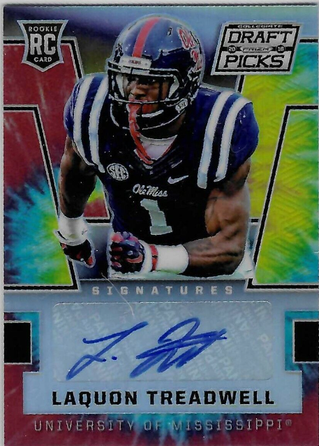 2016 Panini Prizm Draft Laquon Treadwell Tie Dye Rookie Auto