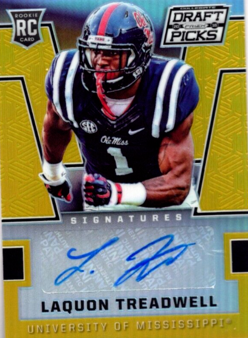 2016 Prizm Draft Picks Autographs Prizms Gold #104 Laquon Treadwell