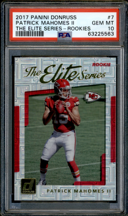 2017 Panini Donruss #7 Patrick Mahomes II The Elite Series RC