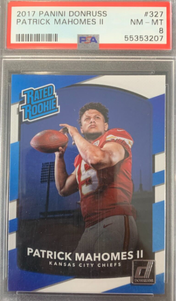 2017 Panini Donruss Patrick Mahomes Rated Rookie RC