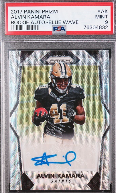 2017 Panini Prizm Alvin Kamara #/149 Blue Wave AUTO Autograph RC