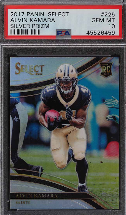 2017 Select Field Level Silver Prizm Alvin Kamara ROOKIE RC #225