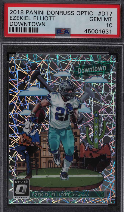 2018 Donruss Optic Downtown Ezekiel Elliott #DT7 PSA 10 GEM MINT