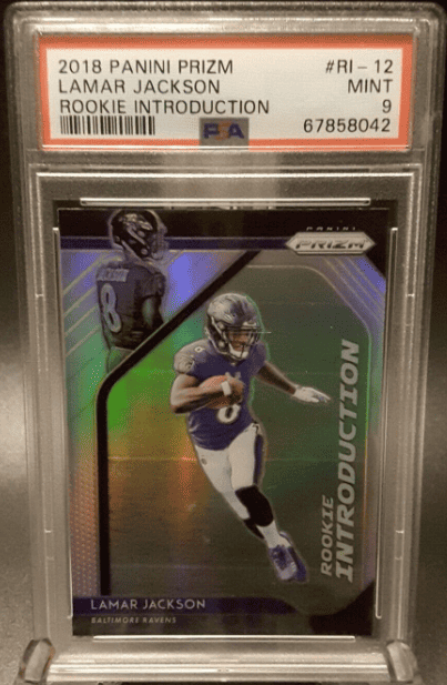 2018 LAMAR JACKSON Rookie Introduction Prizm #RI-12 Baltimore Ravens