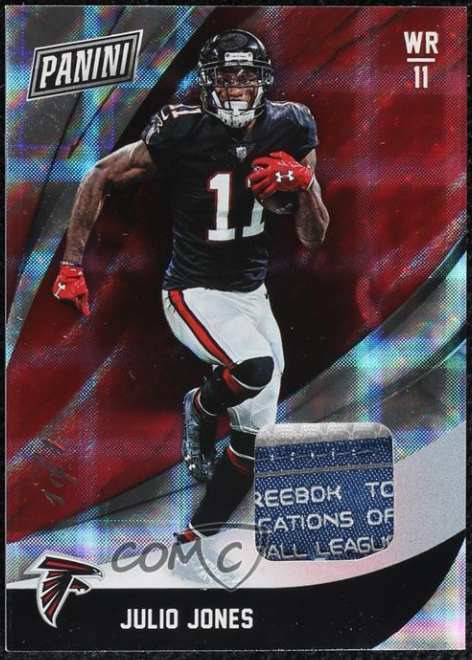 2018 Panini Black Friday Materials Patch Hyperplaid 1/1 Julio Jones #37