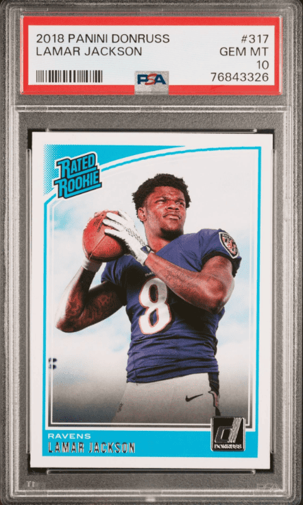 2018 Panini Donruss #317 Lamar Jackson Rookie Card