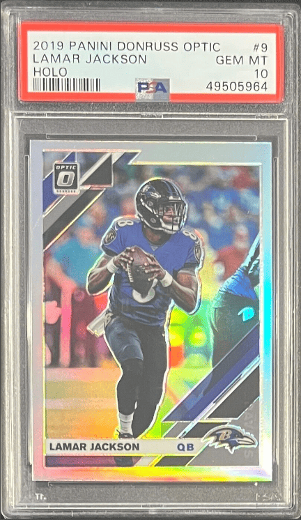 2019 Panini Donruss Optic Holo Lamar Jackson #9