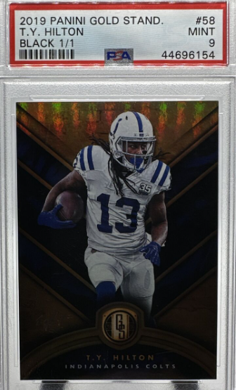 2019 Panini Gold Standard T.Y. Hilton Black 1/1