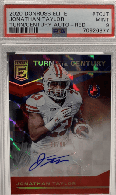 2020 Chronicles Elite Jonathan Taylor Turn Of Century Red Auto RC