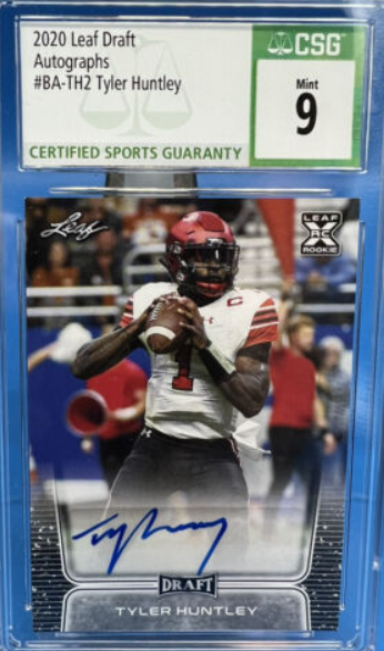 2020 Leaf Draft Auto Tyler Huntley Rookie