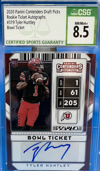 2020 Panini Cont. DP Rookie Ticket Auto Tyler Huntley