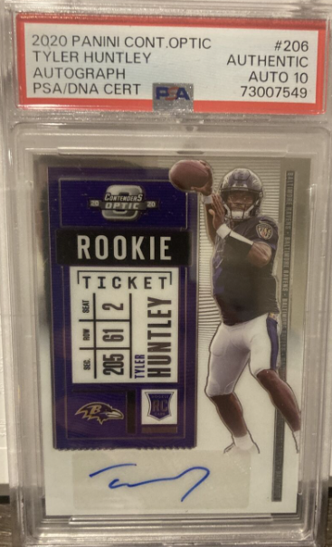 2020 Panini Contenders Optic Rookie Ticket Tyler Huntley