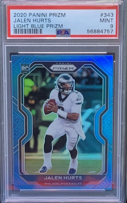 2020 Panini Prizm Jalen Hurts Light Blue Prizm #343