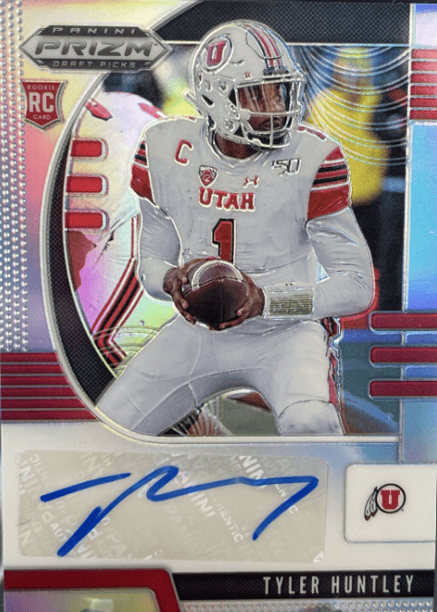 2020 Prizm Draft Picks Tyler Huntley Silver Auto Rookie