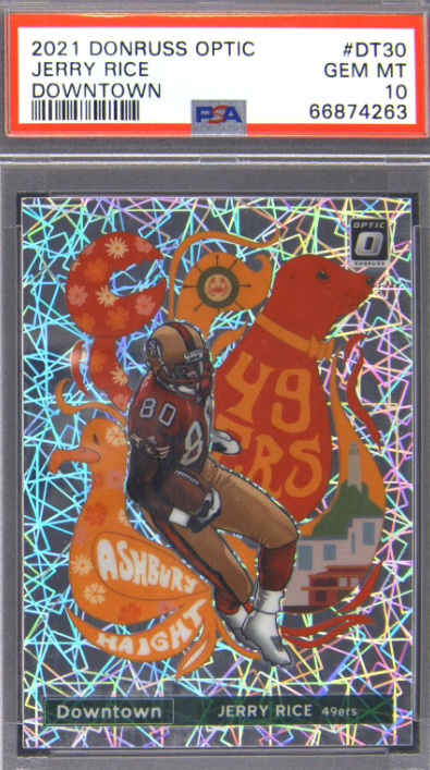 2021 Donruss Optic Downtown Jerry Rice PSA