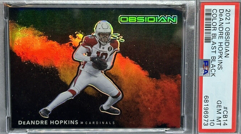 2021 Panini Obsidian Color Blast Black DeAndre Hopkins