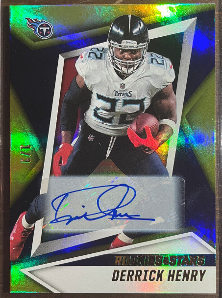 2021 Panini Rookies and Stars Derrick Henry Rare SSP Gold Auto 1/3