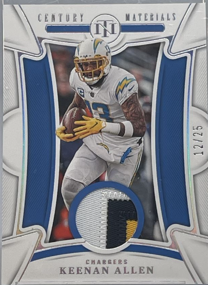 2022 National Treasures Century Holo Silver Keenan Allen /25 WHC148