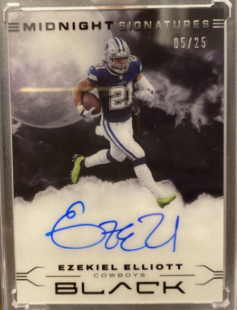 2022 Panini Black Ezekiel Elliott Midnight Signatures #/25