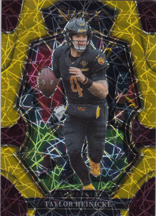 2022 Panini Select Taylor Heinicke/10 Gold Prizm # 190 Commanders