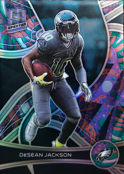 2022 Panini Spectra Football DeSean Jackson PRIZM Psychedelic #5/5