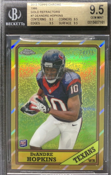 DeAndre Hopkins 2013 Topps Chrome Gold Refractor