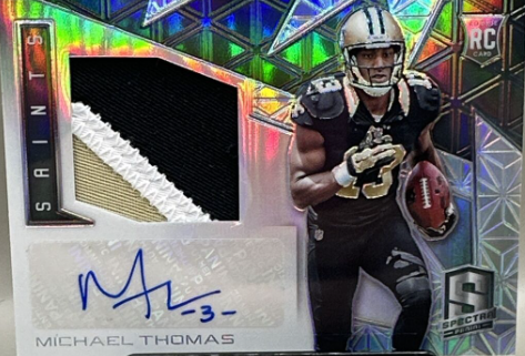 Michael Thomas RPA 2016 PANINI SPECTRA ROOKIE AUTO PATCH #D /99 NO SAINTS