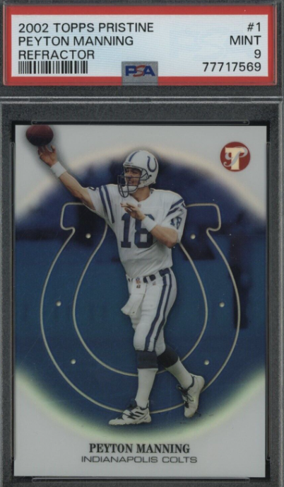 2002 Topps Pristine Refractor #1 Peyton manning Colts