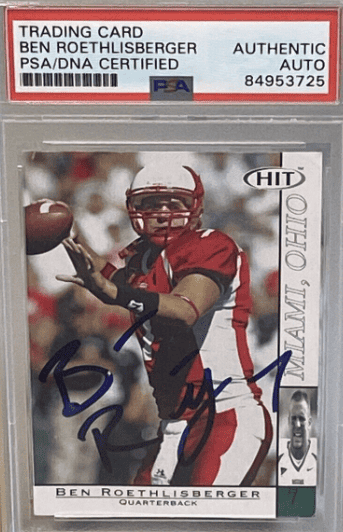 2004 Ben Roethlisberger SAGE HIT #7 RC Rookie Auto