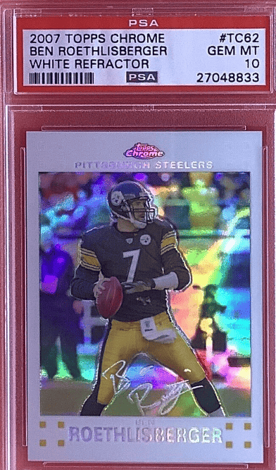 2007 Topps Chrome Ben Roethlisberger White Refractor