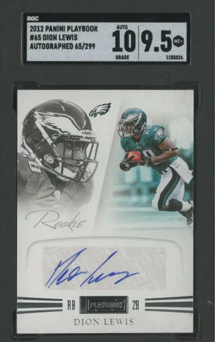 2012 Panini Playbook Football Dion Lewis Auto Signed Rookie