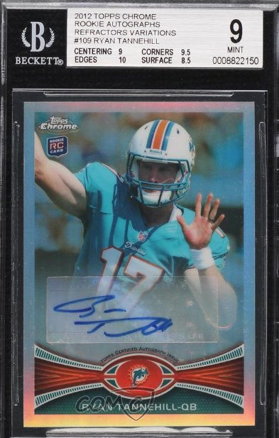 2012 Topps Chrome Refractor Variations Ryan Tannehill