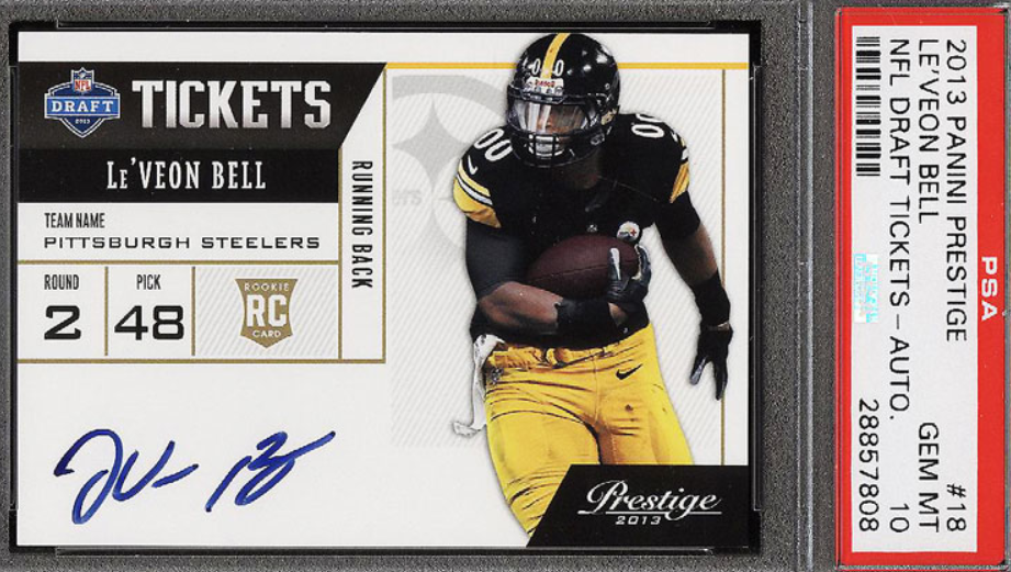 2013 Panini Prestige NFL Draft Tickets Le'Veon Bell ROOKIE RC AUTO