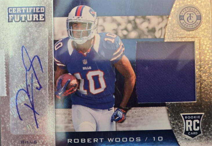 2013 Robert Woods Rookie Auto Patch /149 USC Trojans/ Buffalo Bills