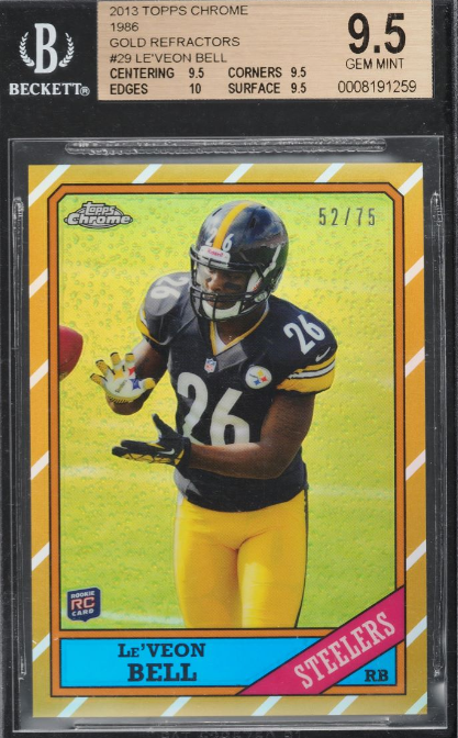 2013 Topps Chrome '86 Gold Refractor Le'Veon Bell ROOKIE