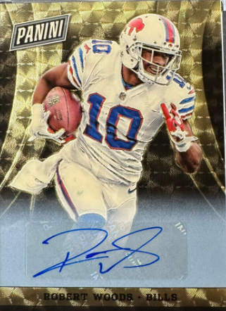 2014 National Convention VIP Gold Vinyl 1/1 Auto Robert Woods Bills Rams Texans