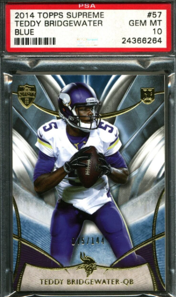 2014 Topps Supreme Blue #57 Teddy Bridgewater RC